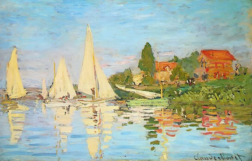 Monet The Regatta at Agrenteuil