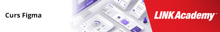 Curs Figma digitalni sivo-ljubičasti monitor